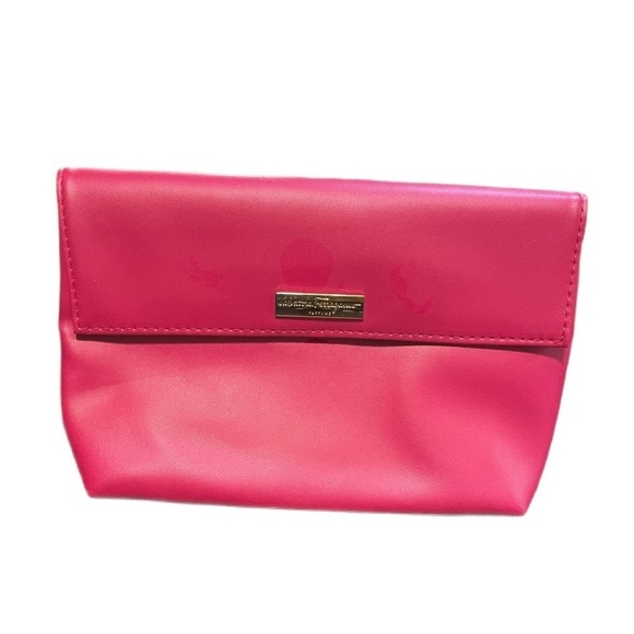 Salvatore Ferragamo LEATHER VANITY CASE Pink Travel Cosmetic Bag - Picture 4 of 11